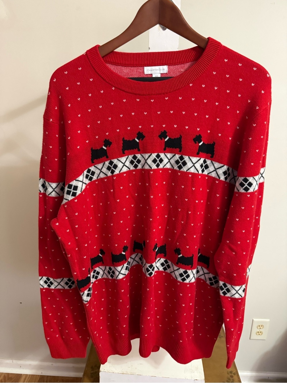 Charter Club Scottie Dog Sweater